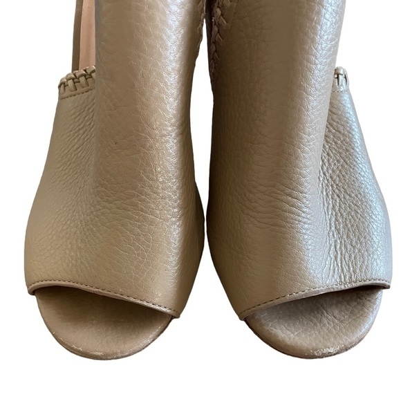 Kate Spade New York Light Taupe Open Toe Chunky Heel Slingback Shoes - Picture 14 of 16